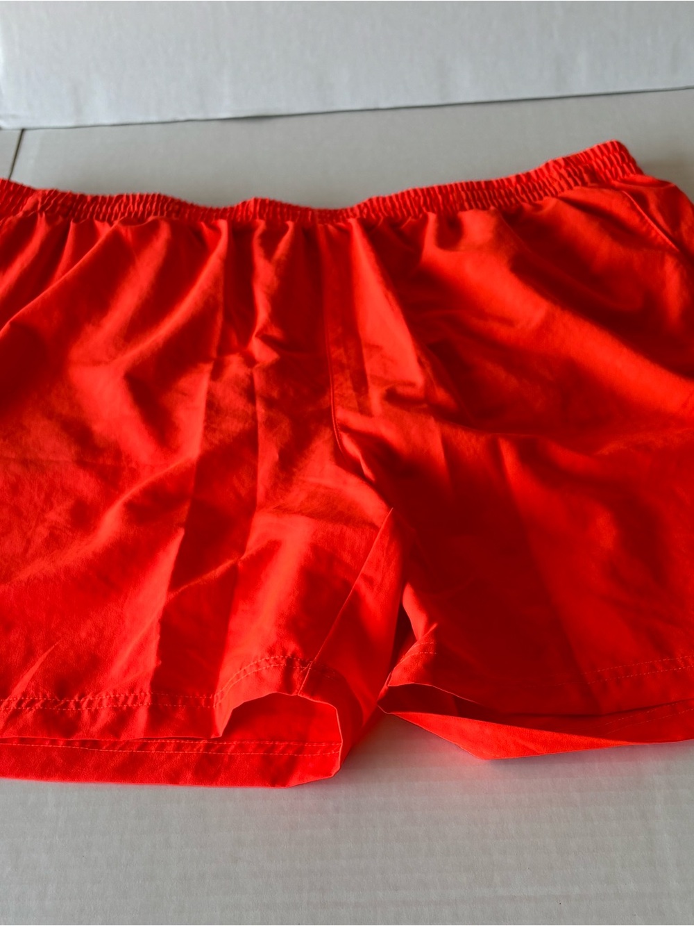 Men's Orange Elastic-Waist Casual Shorts Size XXL In great Condition.